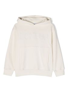 DONDUP KIDS hoodie en coton à logo imprimé - Blanc