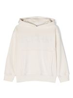 DONDUP KIDS hoodie en coton à logo imprimé - Blanc