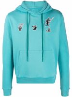 Off-White x MLB hoodie Florida Marlins à logo imprimé - Bleu