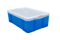 Opbergbox Really Useful 50 liter 710x440x230 mm transparant blauw - thumbnail