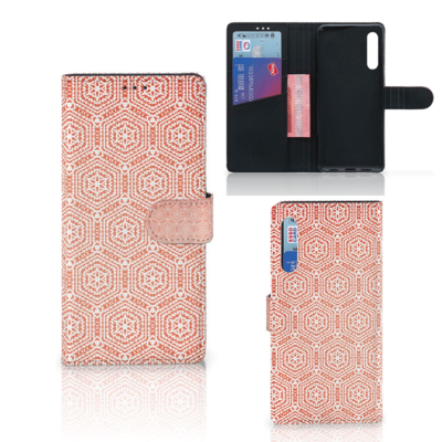 Huawei P Smart Pro Telefoon Hoesje Pattern Orange