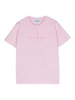 Stone Island Junior t-shirt en coton à logo imprimé - Rose