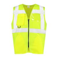 WW4A Veiligheidsvest met rits RWS - Geel