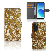 Wallet Case OPPO Reno6 5G Barok Goud - thumbnail