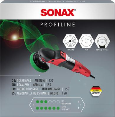 SONAX polijstspons foam pad medium 150