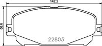 Remblokkenset, schijfrem BREMBO, u.a. fÃ¼r Renault