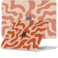 Lunso MacBook Air 13 inch M2/M3 (2023-2024) cover hoes - case - Orange Fever - thumbnail