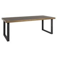 Richmond Eettafel Bloomville Lederlook, 200 x 100cm - Bruin - thumbnail