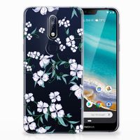 Nokia 7.1 Uniek TPU Case Blossom White - thumbnail