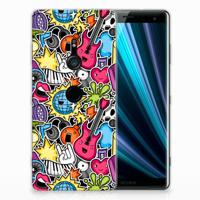 Sony Xperia XZ3 Silicone Back Cover Punk Rock