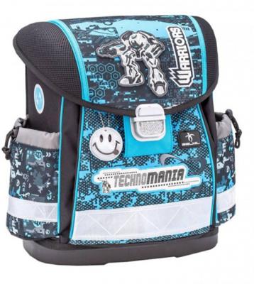 Belmil schooltas Robotics jongens 32 x 19 x 36 cm blauw/zwart Belmil schooltas Robotics jongens 32 x 19 x 36 cm blauw/zwart