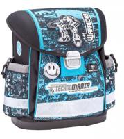 Belmil schooltas Robotics jongens 32 x 19 x 36 cm blauw/zwart