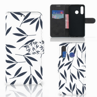 Huawei P30 Lite (2020) Hoesje Leaves Blue - thumbnail