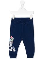 DSQUARED2 KIDS pantalon de jogging à logo imprimé - Bleu - thumbnail