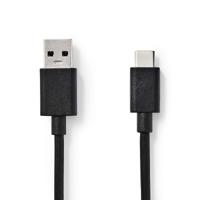 Nedis CCGP61600BK10 USB-kabel 1 m 3.2 Gen 1 (3.1 Gen 1) USB A USB C Zwart