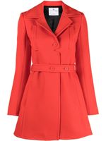 Courrèges manteau en laine vierge - Rouge