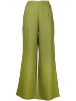 Faithfull the Brand pantalon Ottavio évasé en lin - Vert - thumbnail