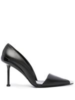 Alexander McQueen escarpins Punk 105 mm en cuir - Noir - thumbnail