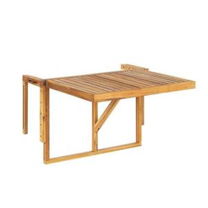 Beliani-UDINE -Tuintafel-Lichte houtkleur-69 x 70 cm-Acaciahout