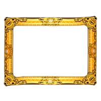 Henbrandt Fotolijst - opblaasbaar - voor bruiloft - 60 x 80 cm - Fotoprops - goud - kunststof   -