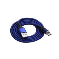 Akyga USB-kabel USB-A stekker, USB-C stekker 1.00 m Blauw AK-USB-42 - thumbnail