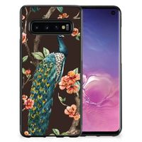 Samsung Galaxy S10 Back Cover Pauw met Bloemen