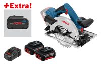 Bosch Blauw GKS 18V-57 G Professional accu cirkelzaag | 5.0Ah Li-Ion | in L-BOXX + Extra ProCORE18V 8,0Ah - 0615990K7X