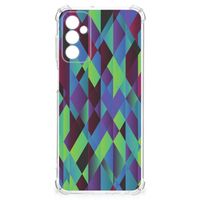 Samsung Galaxy M13 4G | M23 Shockproof Case Abstract Green Blue - thumbnail