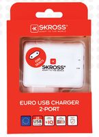 Skross SKROSS USB-oplader Thuis Uitgangsstroom (max.) 3.4 A Aantal uitgangen: 2 x USB-stekker - thumbnail