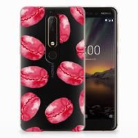 Nokia 6 (2018) Siliconen Case Pink Macarons