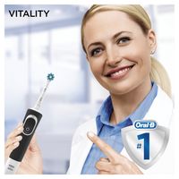 Oral-B Vitality 100 CrossAction Volwassene Roterende-oscillerende tandenborstel Zwart, Wit - thumbnail