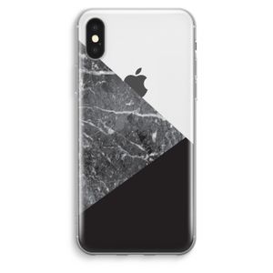 Combinatie marmer: iPhone XS Max Transparant Hoesje