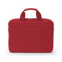 Dicota Eco Slim Case BASE notebooktas 35,8 cm (14.1") Aktetas Rood - thumbnail