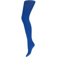 Microfiber dames panty kobalt blauw L/XL  - - thumbnail