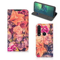 Motorola G8 Plus Smart Cover Bosje Bloemen