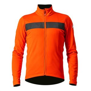 Castelli Raddoppia 3 fietsjack oranje heren L