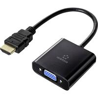 Renkforce RF-4531578 HDMI-kabel HDMI/VGA Adapterkabel HDMI-A-stekker, VGA-bus 15-polig 0.15 m Zwart Afgeschermd (dubb