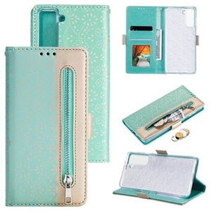 Kantpatroon Samsung Galaxy S21+ 5G Wallet Case - Groen