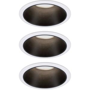 Paulmann 93402 Cole Coin Inbouwlamp Set van 3 stuks LED 6 W Wit, Zwart