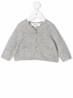 Bonpoint cardigan en maille chinée - Gris