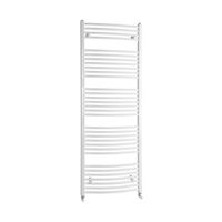 Handdoekradiator Sapho Aqualine Radiators Gebogen 170x75 cm Wit