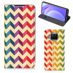 Xiaomi Mi 10T Lite Hoesje met Magneet Zigzag Multi Color