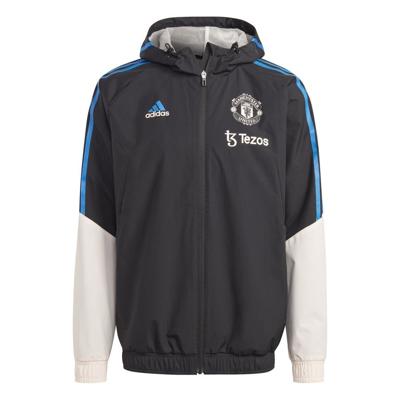 Manchester United Trainingsjas Condivo 22 All Weather - Zwart/Roze/Blauw