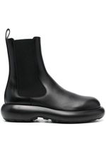 Jil Sander bottines en cuir - Noir