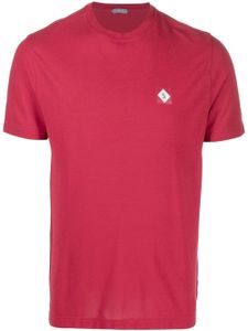 Zanone t-shirt en coton à patch logo - Rouge