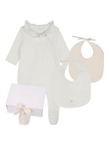 Chloé Kids grenouillère à détails volantés - Blanc