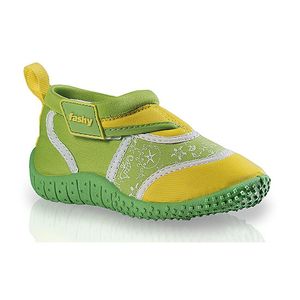 Surf schoenen voor kinderen groen/geel 27  -