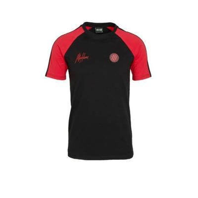 Malelions T-shirt zwart/rood