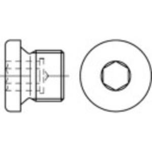 TOOLCRAFT TO-5449260 Sluitschroeven 1/8 mm Binnenzeskant (inbus) DIN 908 Messing 100 stuk(s)