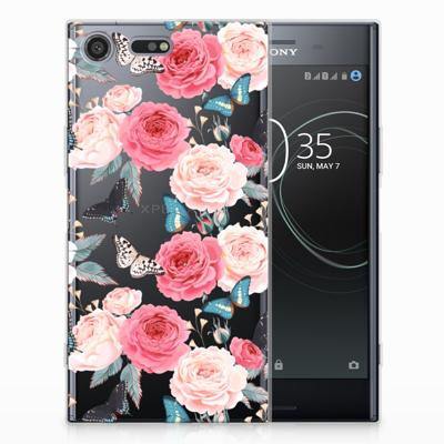 Sony Xperia XZ Premium TPU Case Butterfly Roses Sony Xperia XZ Premium TPU Case Butterfly Roses